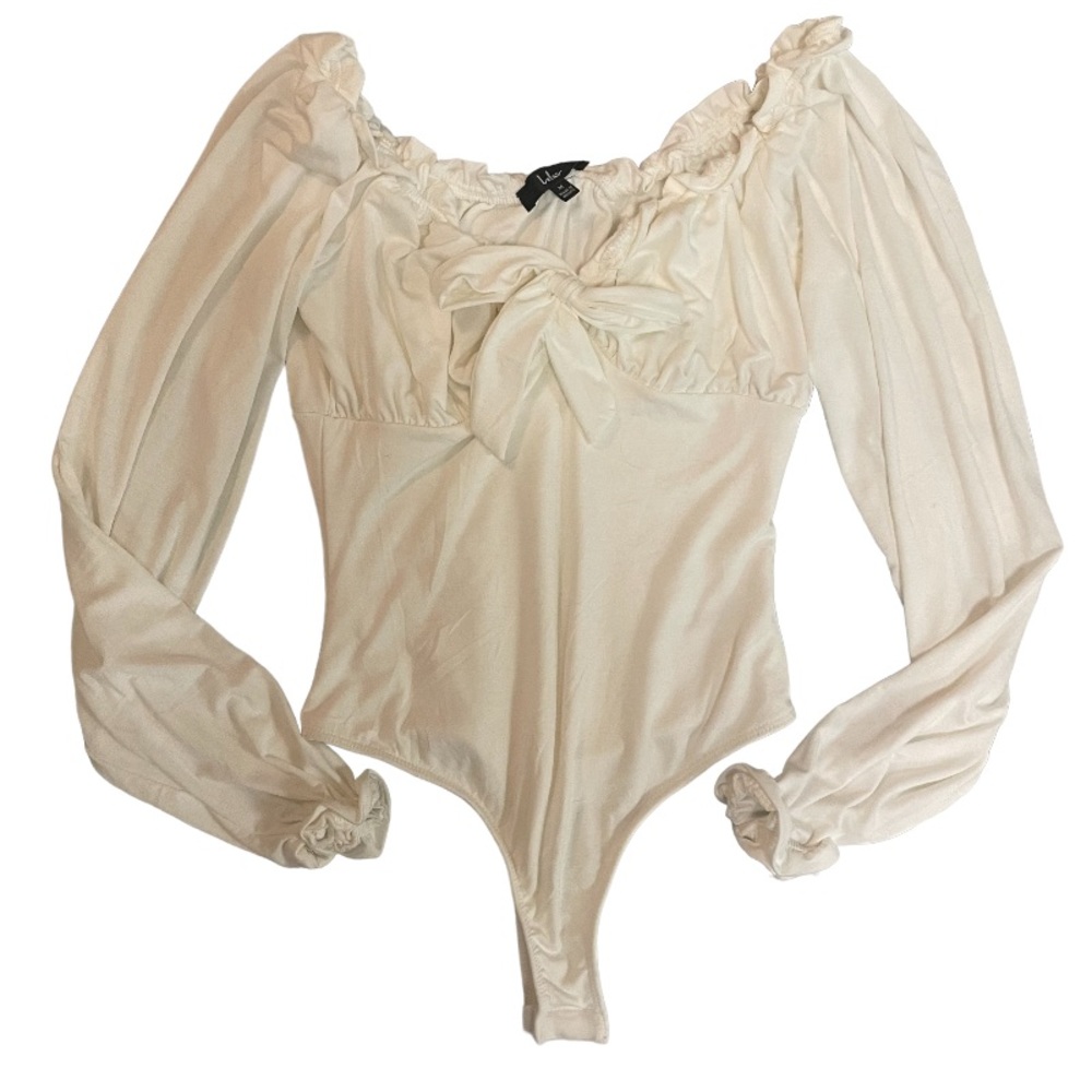 Lulu's Cream Long Sleeve Bodysuit